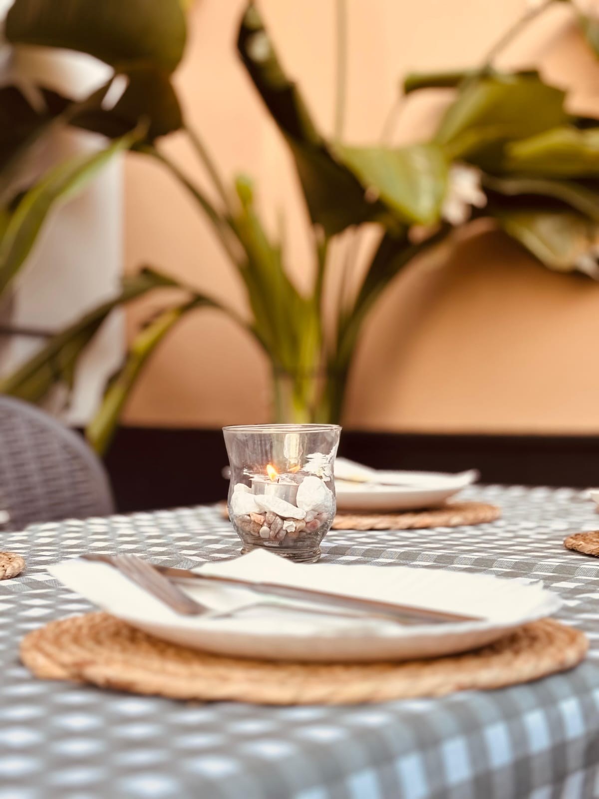 Mesa con vela